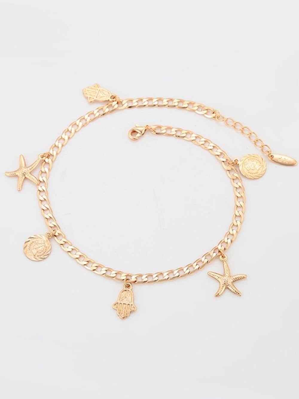 elegant 18K gold color anklet